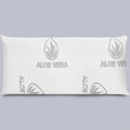 Almohada viscoelástica con aloe vera y firmeza media Aloe, sobre fondo liso de estudio