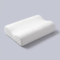 Almohada cervical de altura ajustable Ajuste, sobre fondo liso de estudio