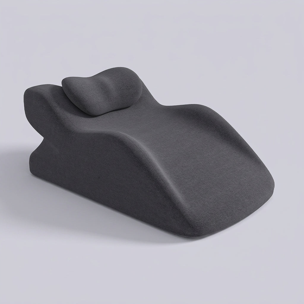 Cojín cuña ergonómico de 30/60° Cuña, sobre fondo liso de estudio