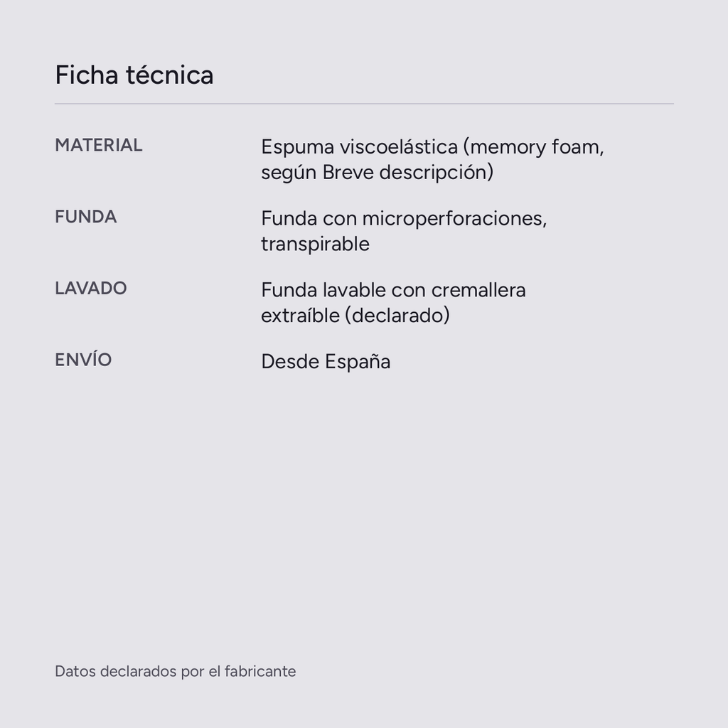 Cojín ergonómico para piernas y rodillas Descanso, vista de producto
