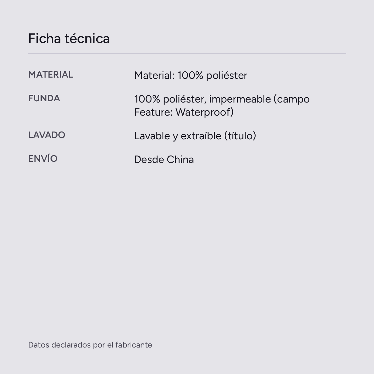 Funda de almohada impermeable Barrera, vista de producto