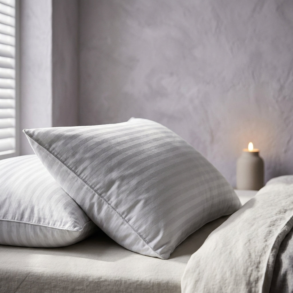 Fundas de almohada de algodón 100% Algodón, detalle de 100% algodón