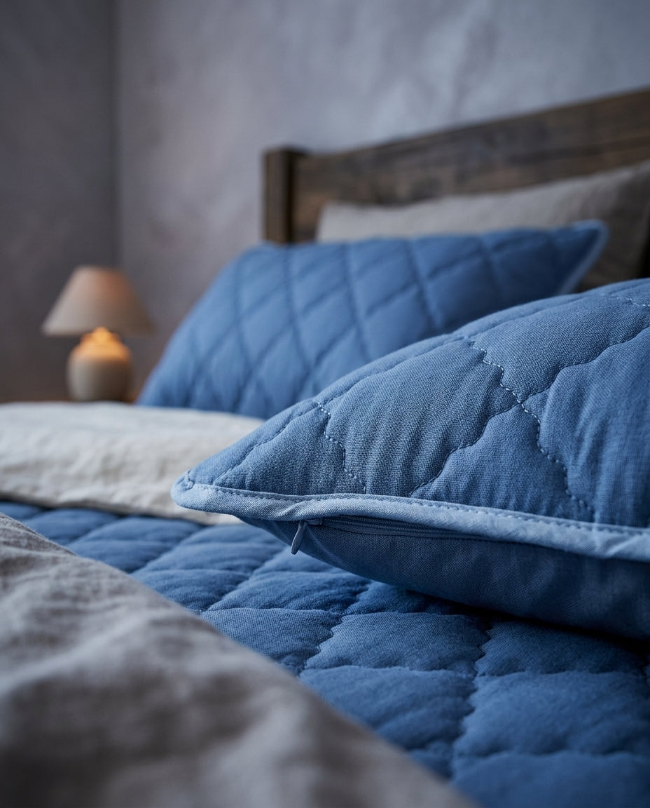 Funda de almohada impermeable Barrera, detalle de material: 100% poliéster