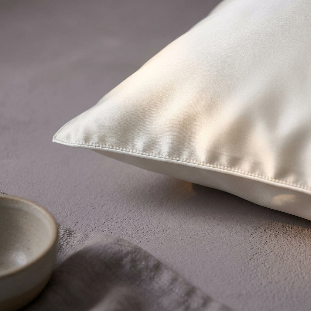 Funda de almohada de seda de morera de 22 momme Seda, detalle de material: 100% seda (campo estructurado)
